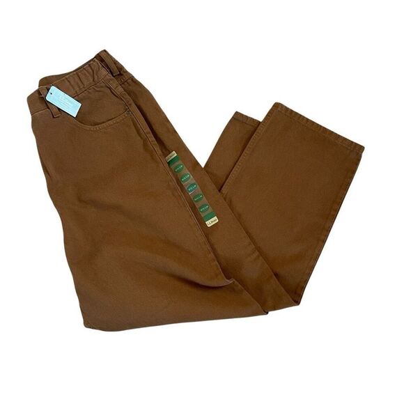 L.L. Bean NWT Double L Tan Jeans Work Pants - Picture 1 of 8